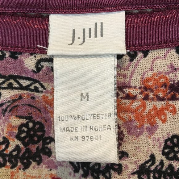 J. Jill Patterned Maxi Skirt w/Elastic Waist - M - Picture 10 of 10